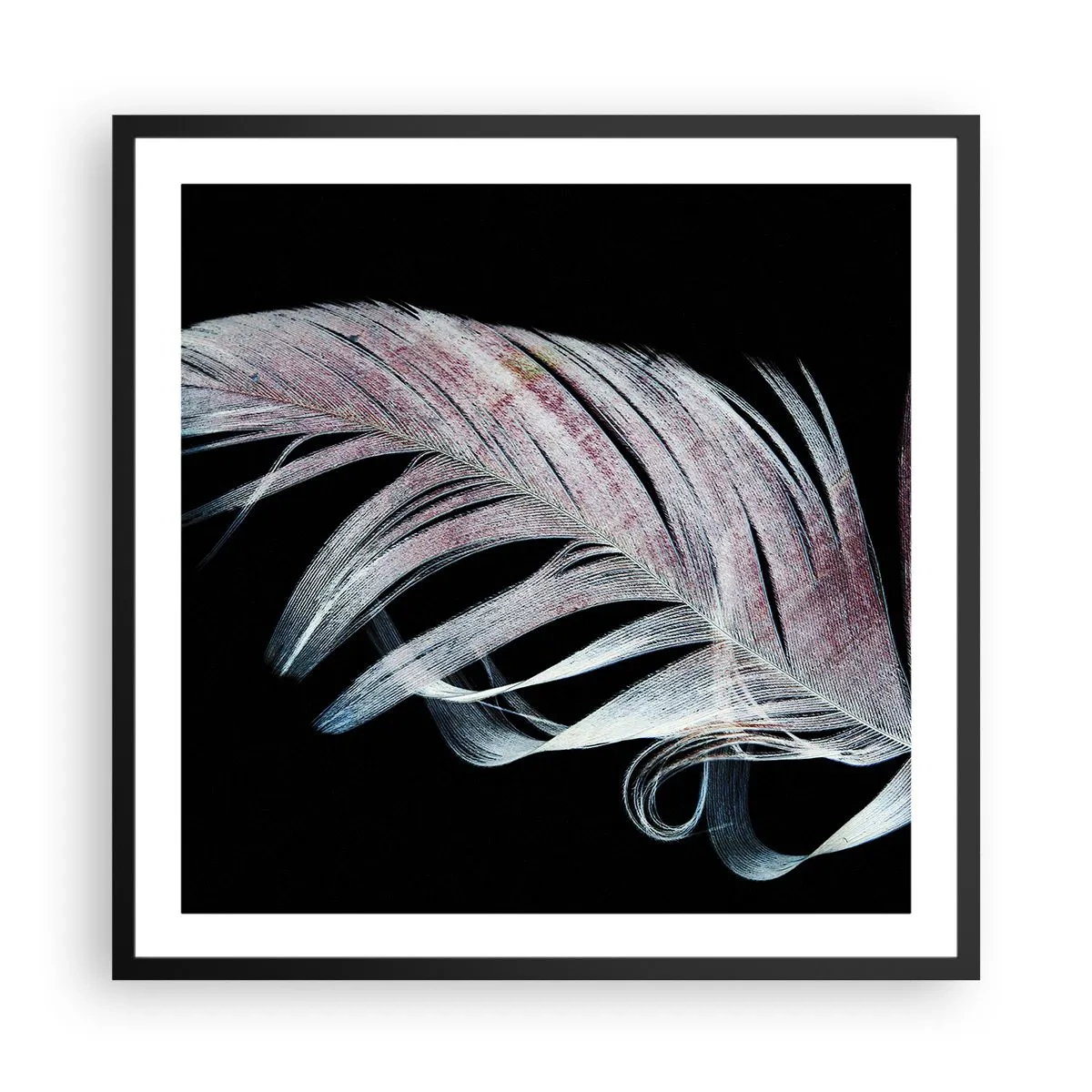 Poster in cornice nera - Pensa al tocco - 60x60 cm