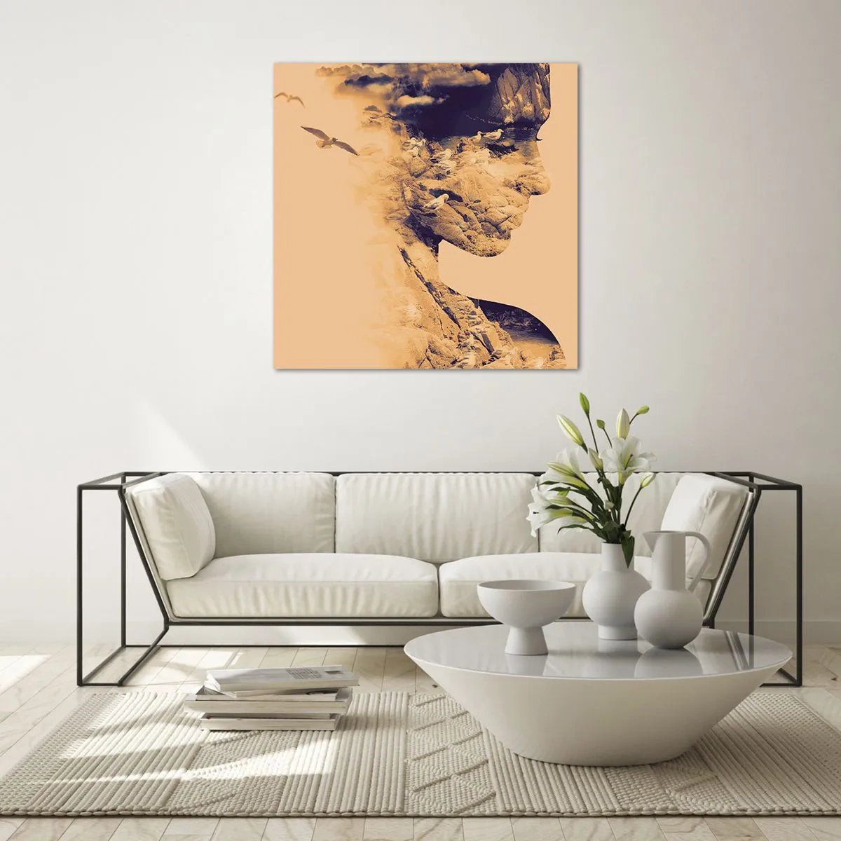 Quadro su vetro - Bella di natura - 30x30 cm