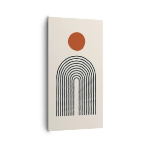 Quadro su tela - Stampe su Tela - Magnetismo di forme e colori - 65x120 cm