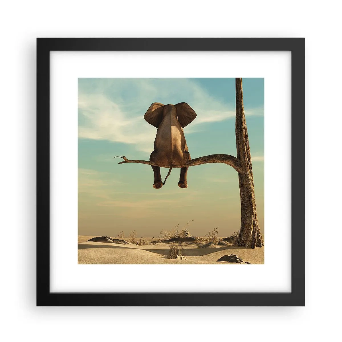 Poster in cornice nera - Nuovo punto di vista - 30x30 cm