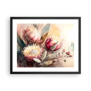 Poster in cornice nera - Di profilo e di fronte - 50x40 cm