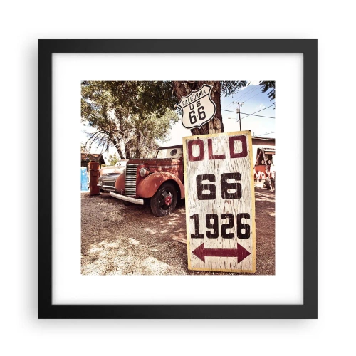 Poster in cornice nera - La leggenda della provincia americana - 30x30 cm