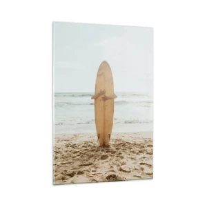 Quadro su vetro - Amore per le onde - 80x120 cm