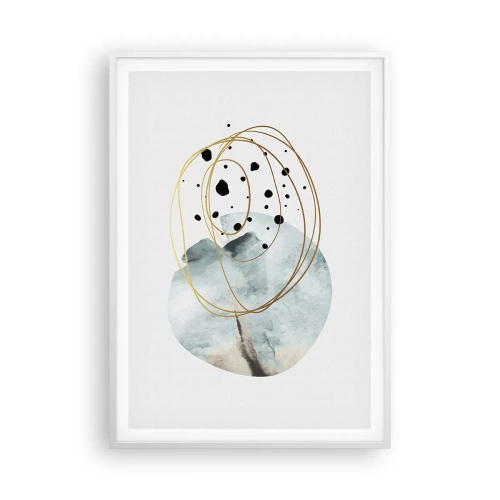 Poster in cornice bianca - Nell'abbraccio dello spazio - 70x100 cm