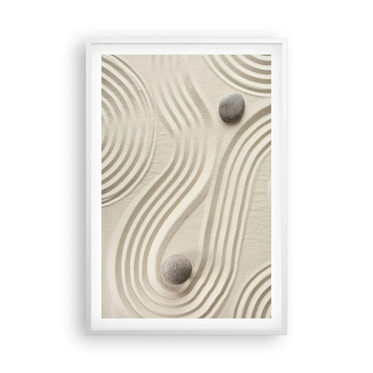 Poster in cornice bianca - Il tocco del calore - 61x91 cm