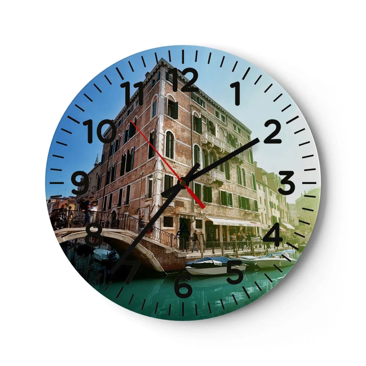 Orologio da parete - Orologio in Vetro - Venezia, Amore Mio - 40x40 cm