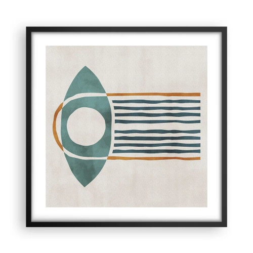 Poster in cornice nera - Segni e rituali - 50x50 cm