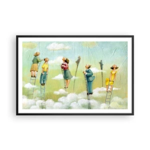 Poster in cornice nera - Seguendo i propri sogni - 91x61 cm