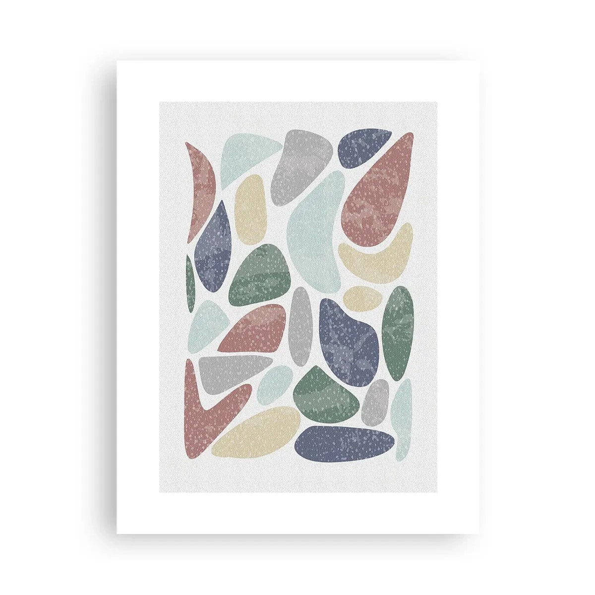 Poster - Mosaico di colori incipriati - 30x40 cm