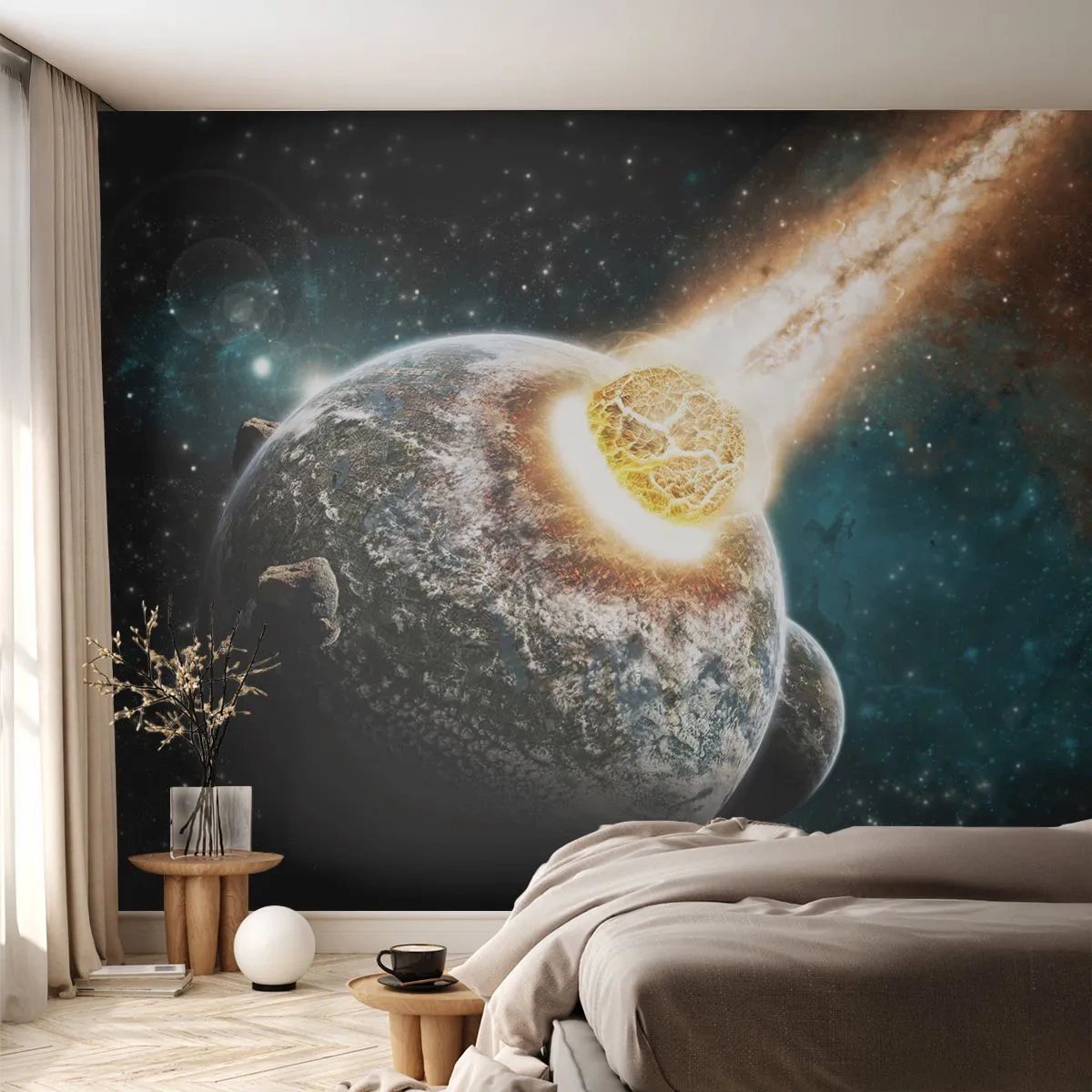 Fotomurali Premium Canvas - Estinzione o nascita? - Astrazione, Cosmo, Cometa - 200x140 cm