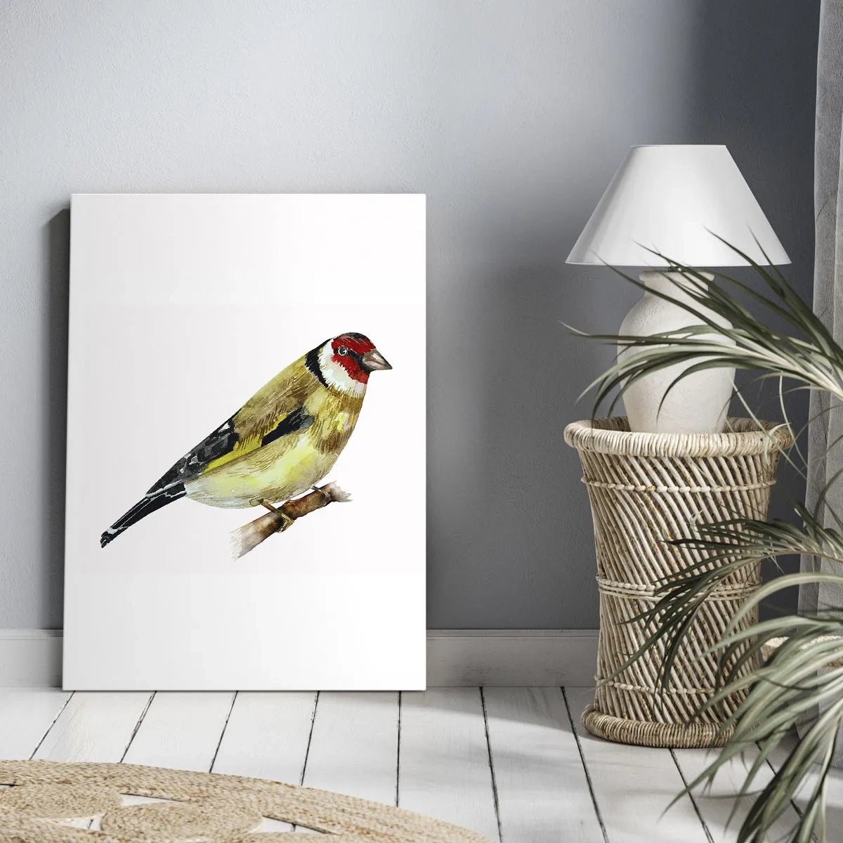 Quadro su tela - Stampe su Tela - Ritratto di uccello - 65x120 cm