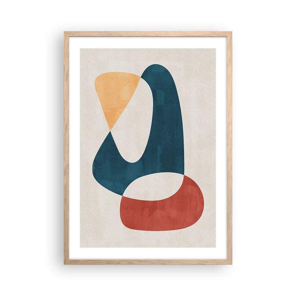 Poster in cornice rovere chiaro - Influenze e metamorfosi - 50x70 cm