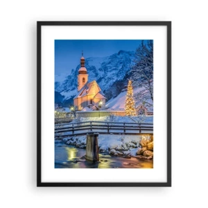 Poster in cornice nera - Lo spirito di Natale - 40x50 cm