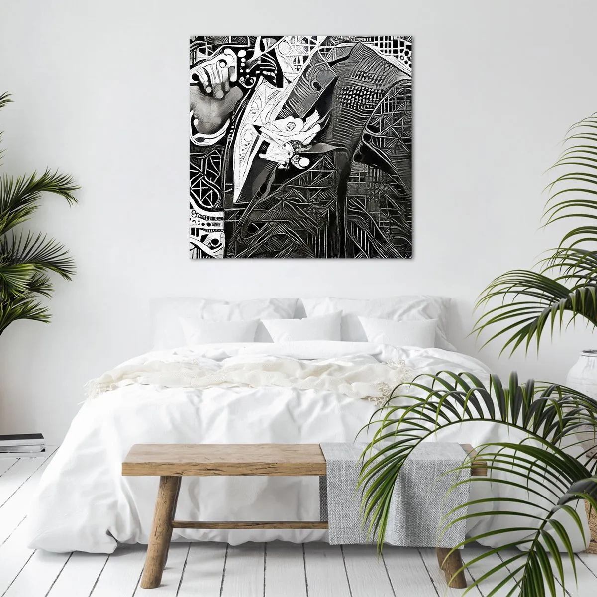 Quadro su tela - Stampe su Tela - Solo in apparenza un uomo grigio - 40x40 cm