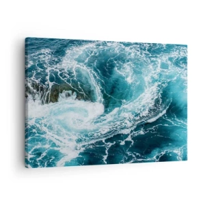Quadro su tela - Stampe su Tela - Vortice oceanico dinamico - 70x50cm - La porta verso il centro della Terra - Decorazione murale moderna per soggiorno e camera da letto ARTTOR