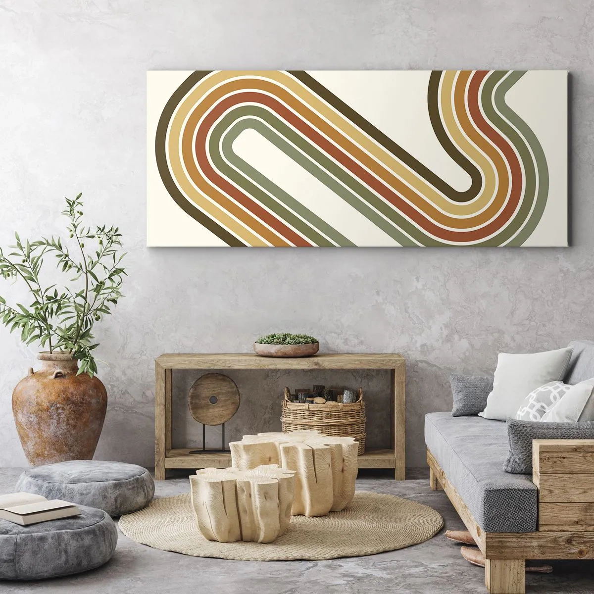 Quadro su tela - Stampe su Tela - Zig zag fino alla meta - 90x30 cm