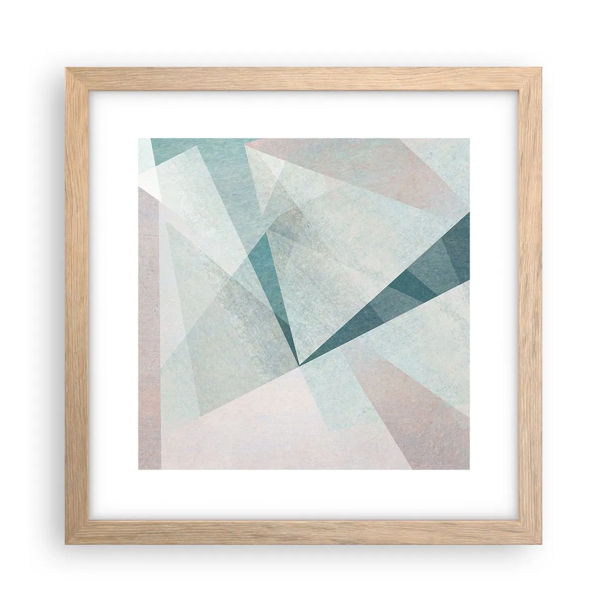 Poster in cornice rovere chiaro - Con calma ma dinamicamente - 30x30 cm
