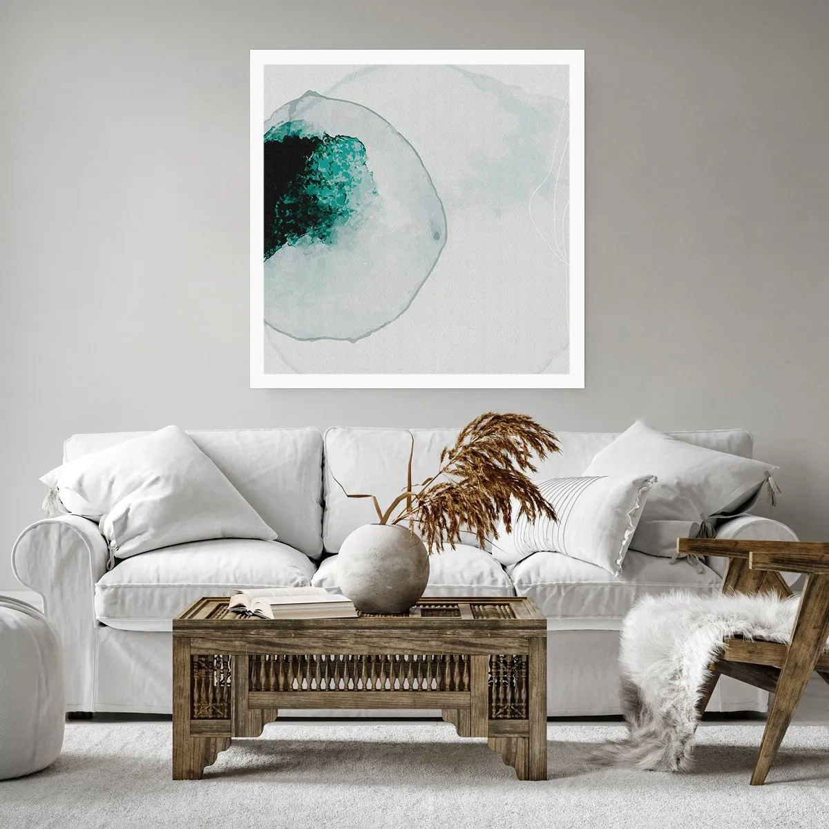 Poster - In una goccia d'acqua - 60x60 cm