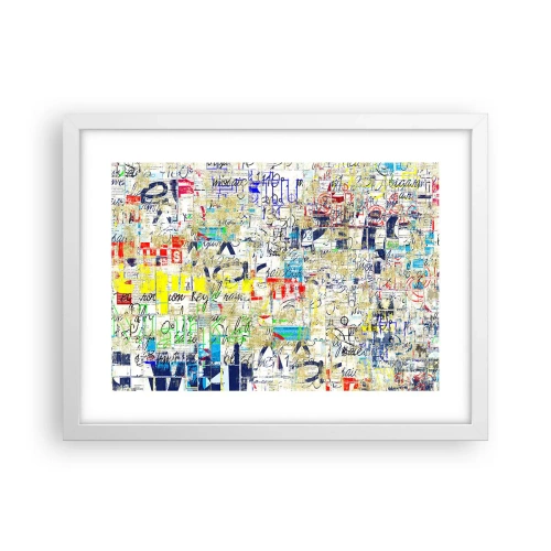 Poster in cornice bianca - Semplicemente bello da vedere - 40x30 cm