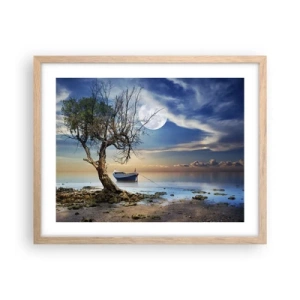 Poster in cornice rovere chiaro - È la fine o l'inizio? - 50x40 cm