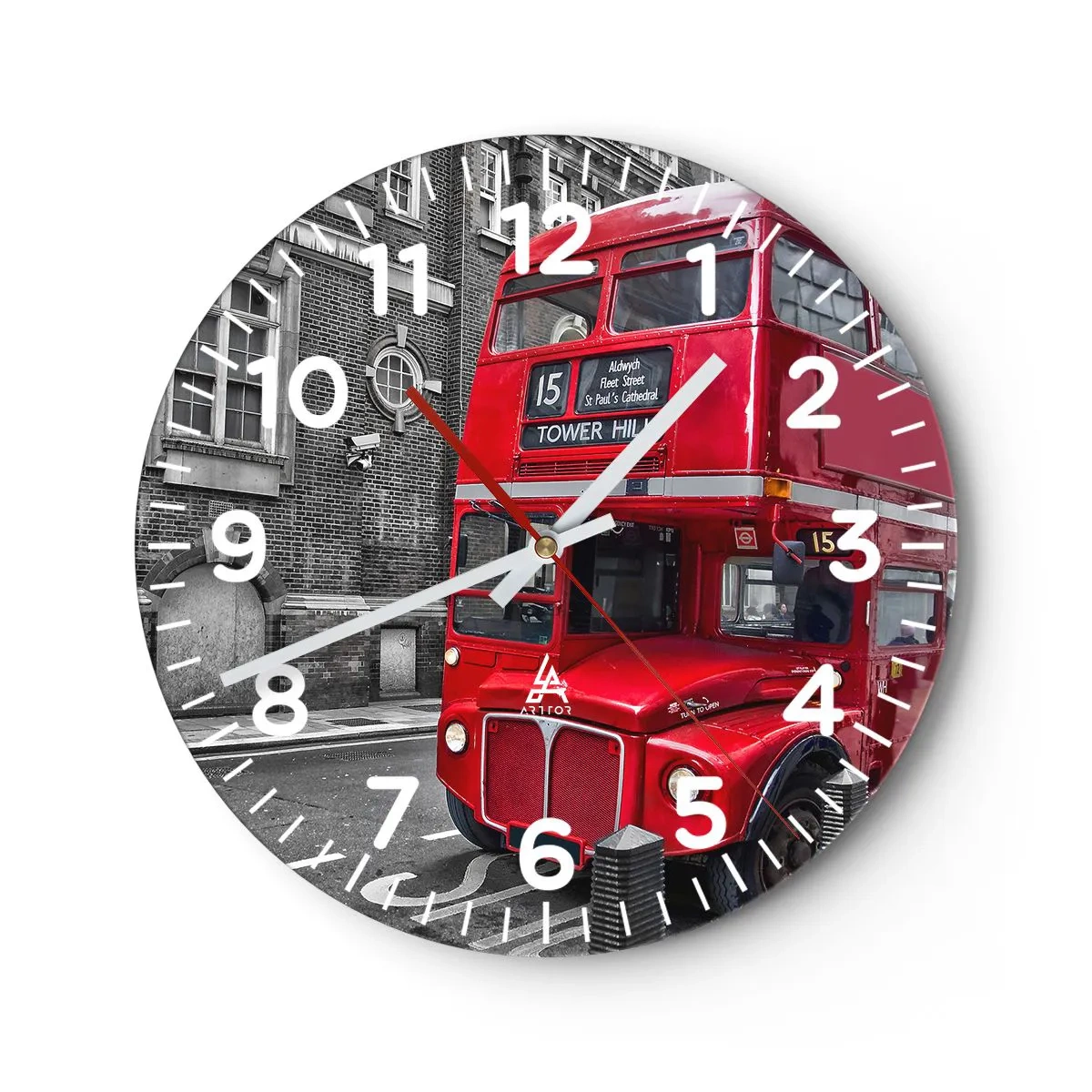 Orologio da parete - Orologio in Vetro - Sempre lo stesso - 40x40 cm