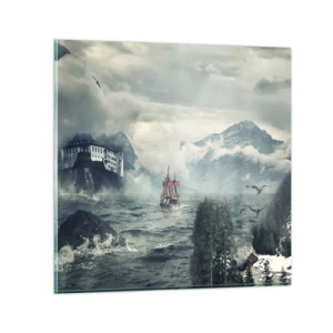 Quadro su vetro - Sulle acque magiche - 60x60 cm