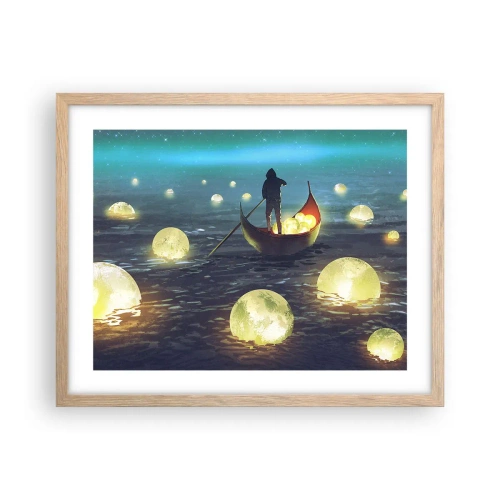 Poster in cornice rovere chiaro - Cose che neanche i filosofi hanno sognato - 50x40 cm