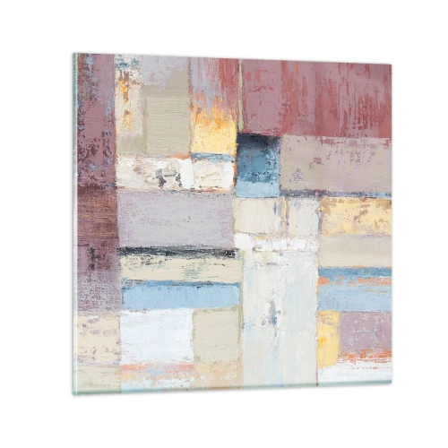 Quadro su vetro - La pace della geometria - 60x60 cm