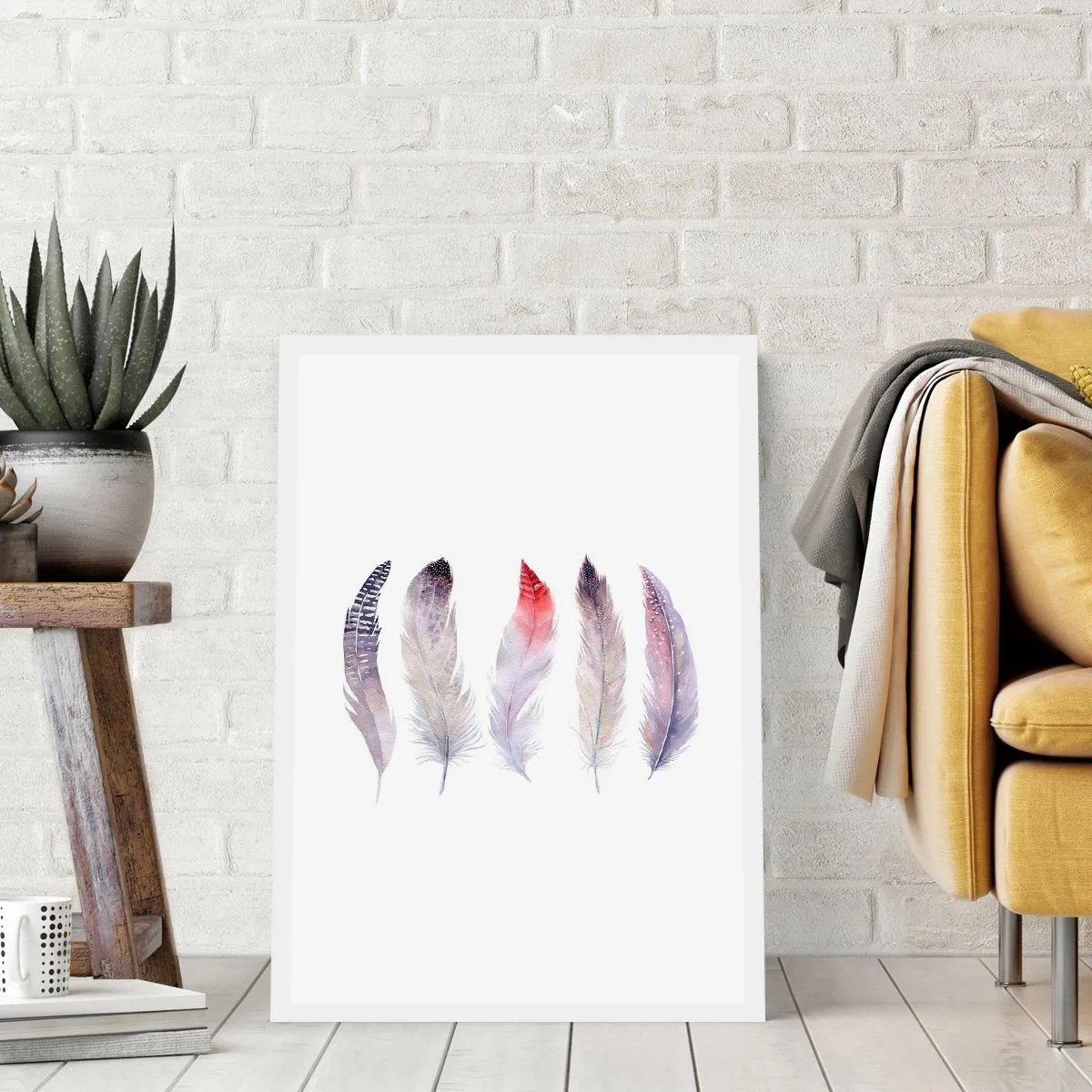 Poster - Delicate come una nebbia multicolore - 70x100 cm