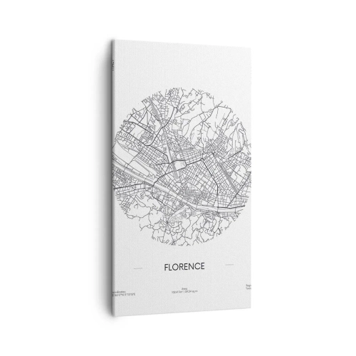 Quadro su tela - Stampe su Tela - Anatomia di Firenze - 45x80 cm