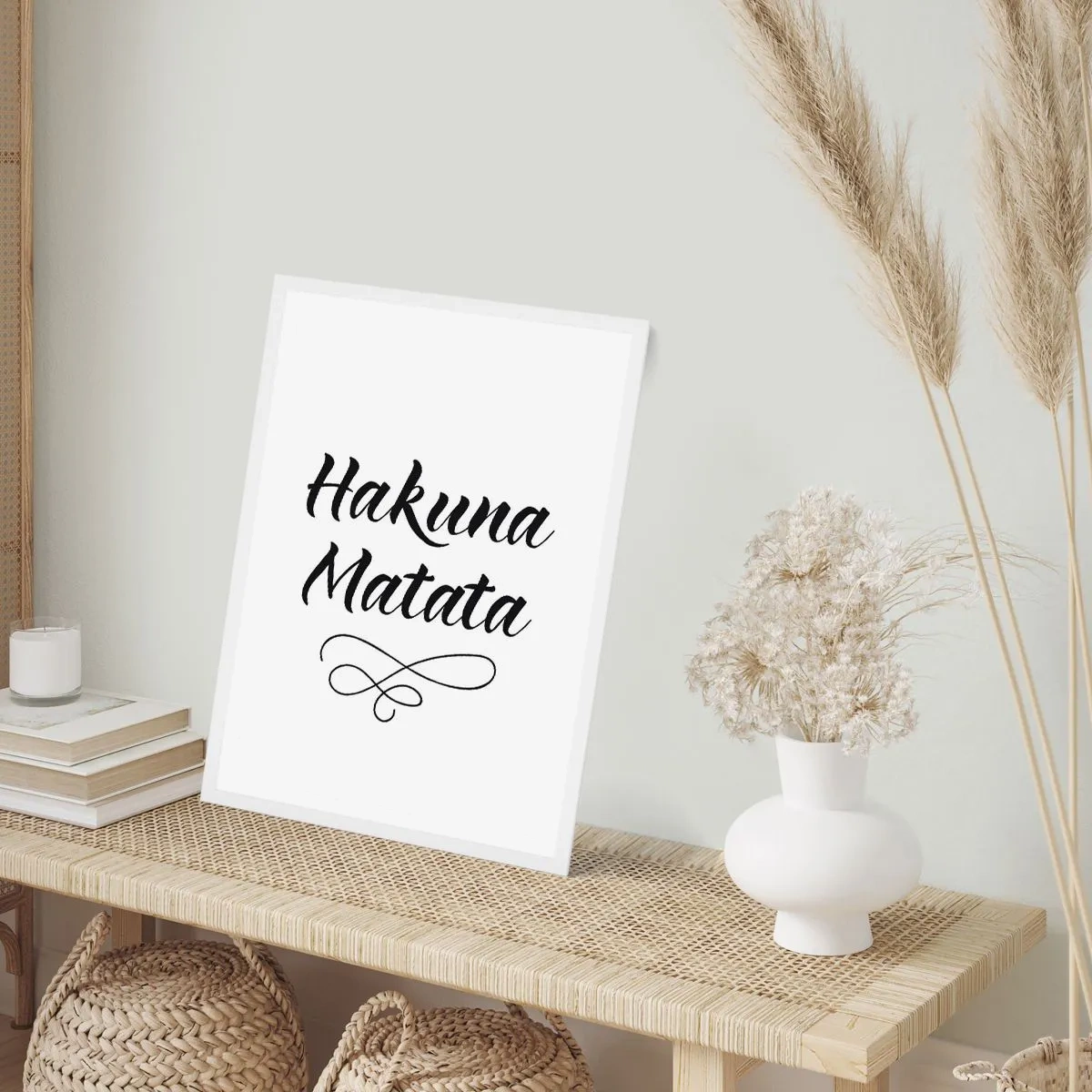 Poster in cornice bianca - Il miglior consiglio - 40x50 cm