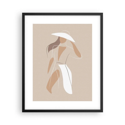 Poster in cornice nera - La moda è un gioco - 40x50 cm