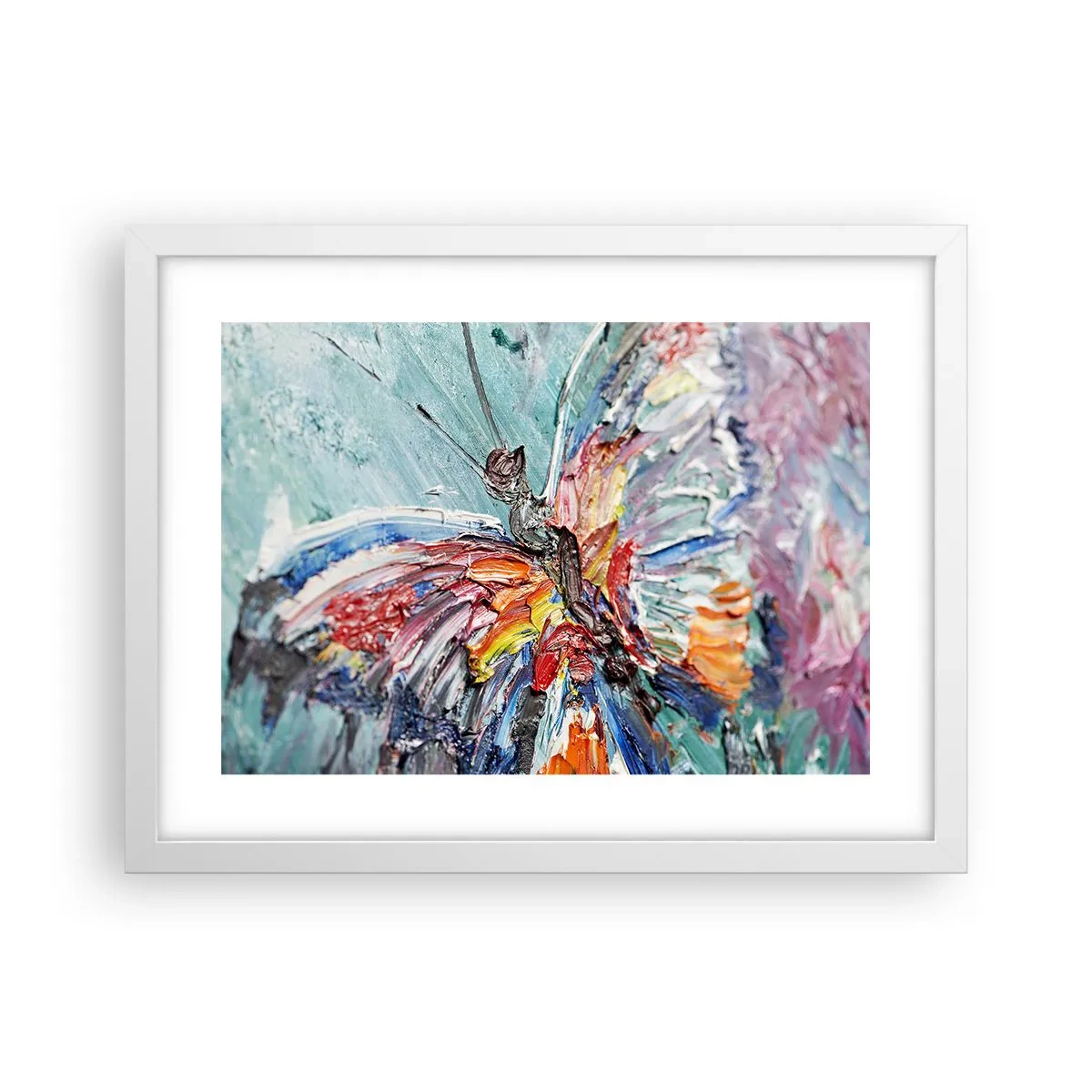 Poster in cornice bianca - Dipinto dalla natura - 40x30 cm