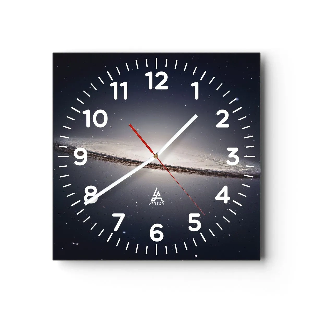 Orologio da parete - Orologio in Vetro - Tanto tempo fa in una lontana galassia... - 40x40 cm