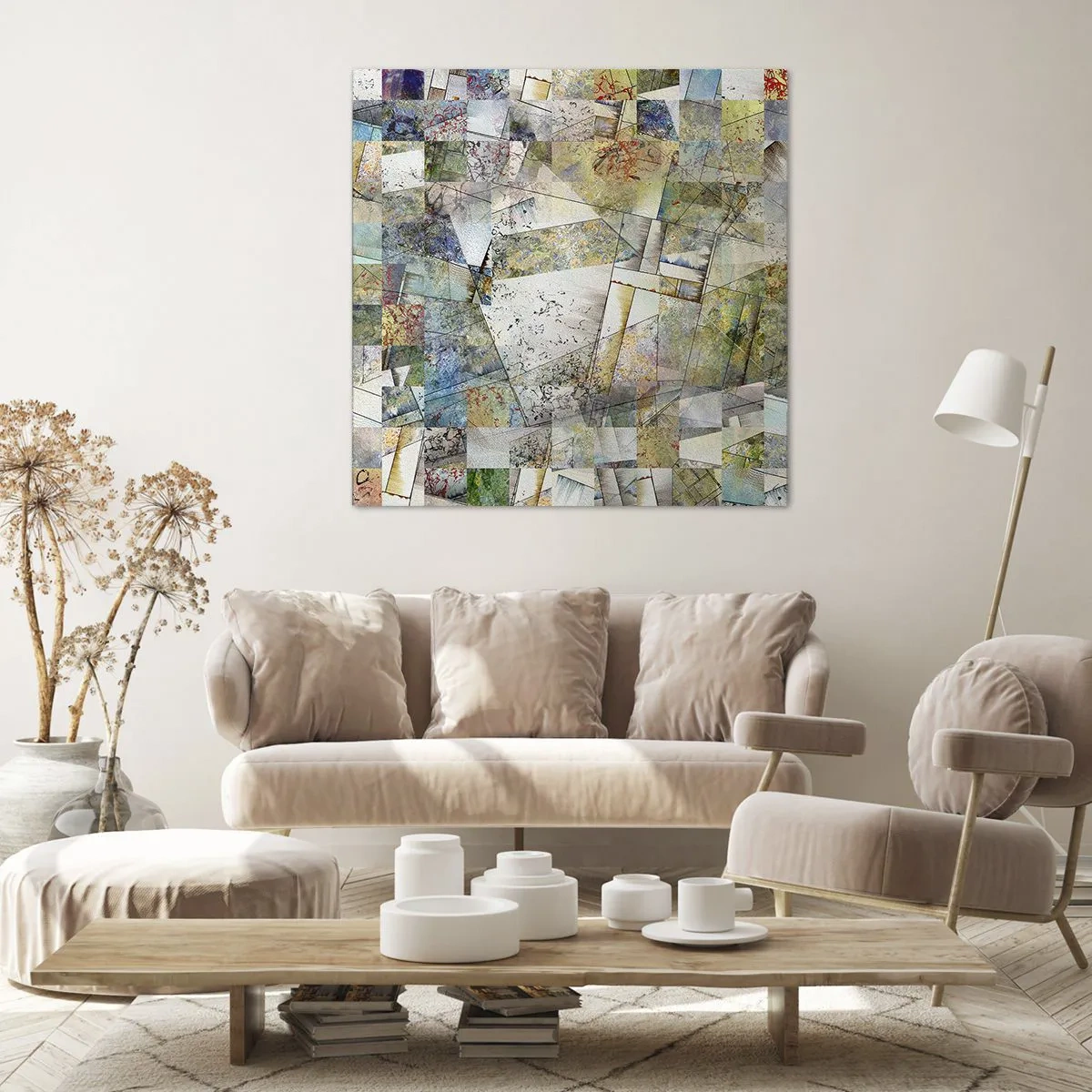 Quadro su tela - Stampe su Tela - Rimpasto geometrico - 30x30 cm