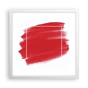 Poster in cornice bianca - Fuori dagli schemi - 40x40 cm