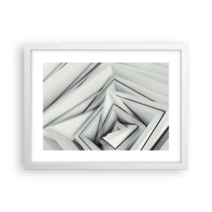 Poster in cornice bianca - Germogli spigolosi - 40x30 cm