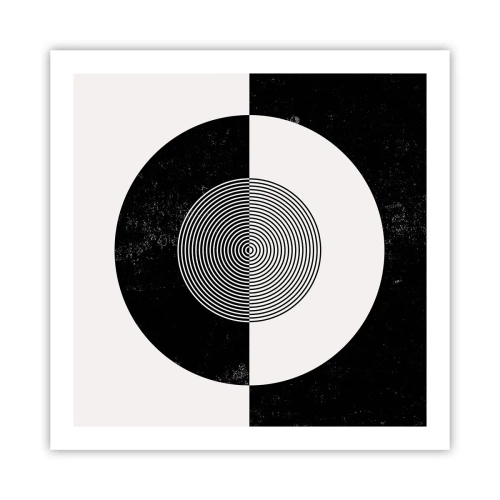 Poster - Armonia in bianco e nero - 60x60 cm