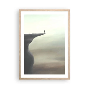 Poster in cornice rovere chiaro - Certamente verso l'alto! - 50x70 cm