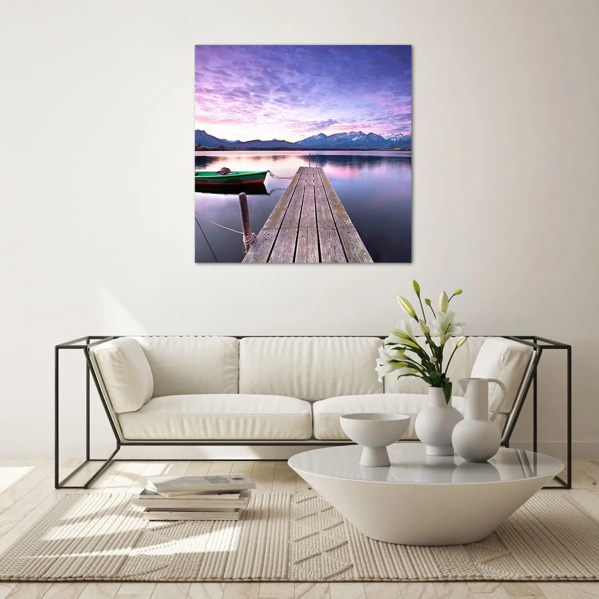 Quadro su vetro - Silenzio amichevole - 50x50 cm