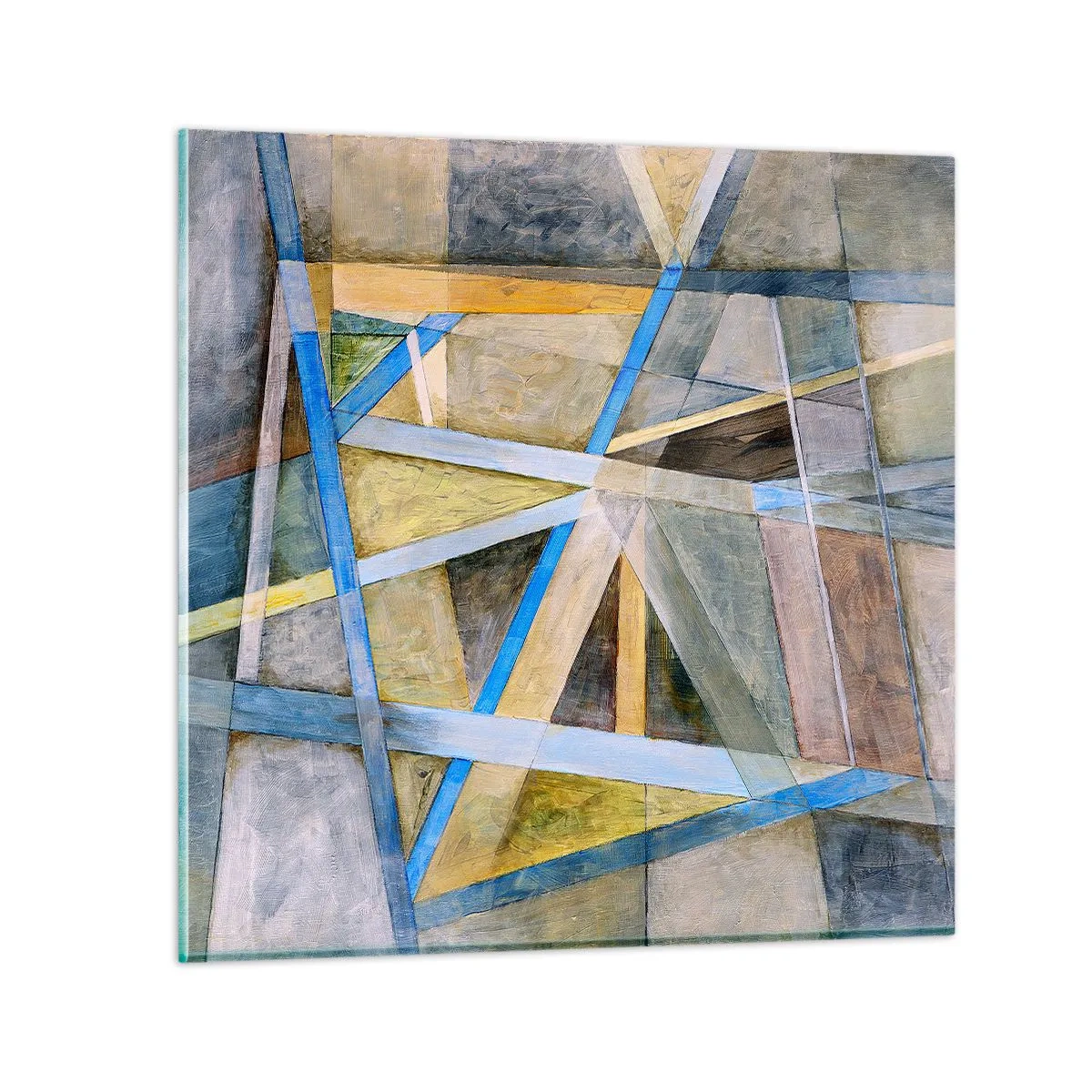 Quadro su vetro - Dritto o obliquo? - 30x30 cm