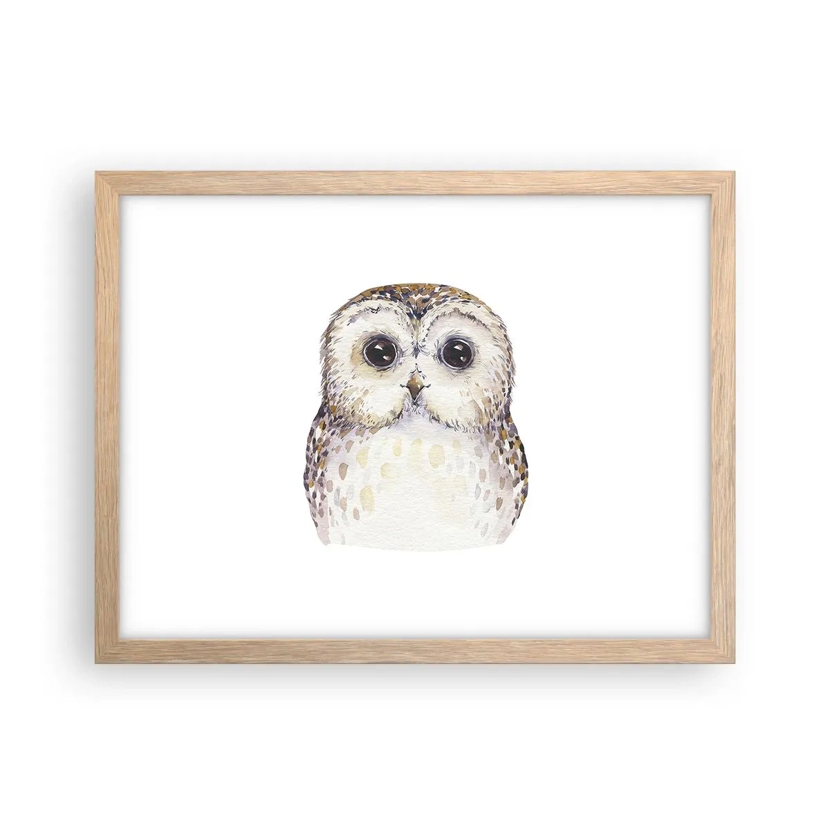 Poster in cornice rovere chiaro - Guardami negli occhi - 40x30 cm