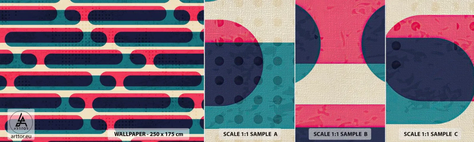 Campione di Fotomurale Premium Canvas - Avanti fino in fondo - Astrazione, Pezzo, Arte Moderna - 100x30 cm