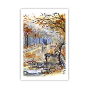 Poster - Passeggiando insieme l'autunno - 61x91 cm