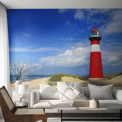 Fotomurali Autoadesivo Deluxe Sticker - L'eremo dei sogni - Paesaggio, Faro, Olanda - 100x70 cm