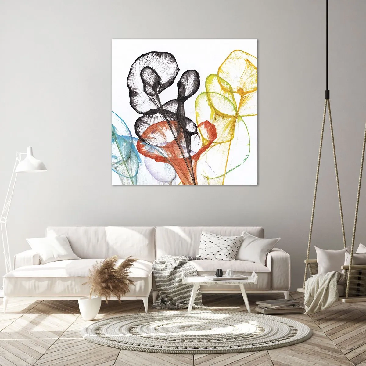 Quadro su tela - Stampe su Tela - Fiori con l'anima - 60x60 cm