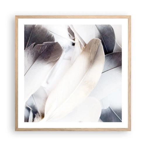 Poster in cornice rovere chiaro - Quasi angeliche - 60x60 cm