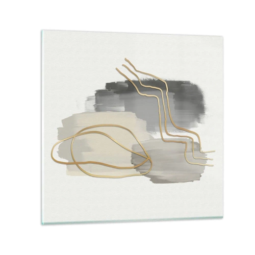 Quadro su vetro - Durata e movimento - 30x30 cm