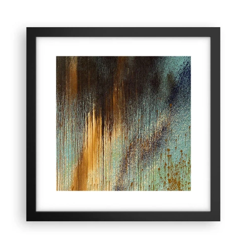 Poster in cornice nera - Composizione cromatica non casuale - 30x30 cm