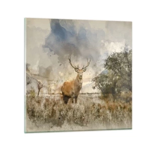 Quadro su vetro - Dignità - forza - maestosità - 30x30 cm